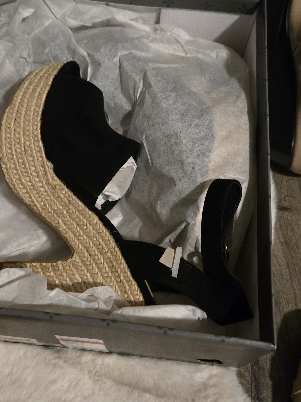 Sun & Stone Black Espadrille Wedge Sandals - Women